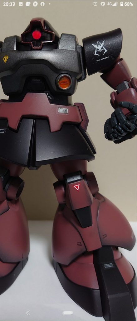 目が赤すぎますが宇宙空間で目だけ光るようにしたかったけど…写真は取り忘れ(笑)