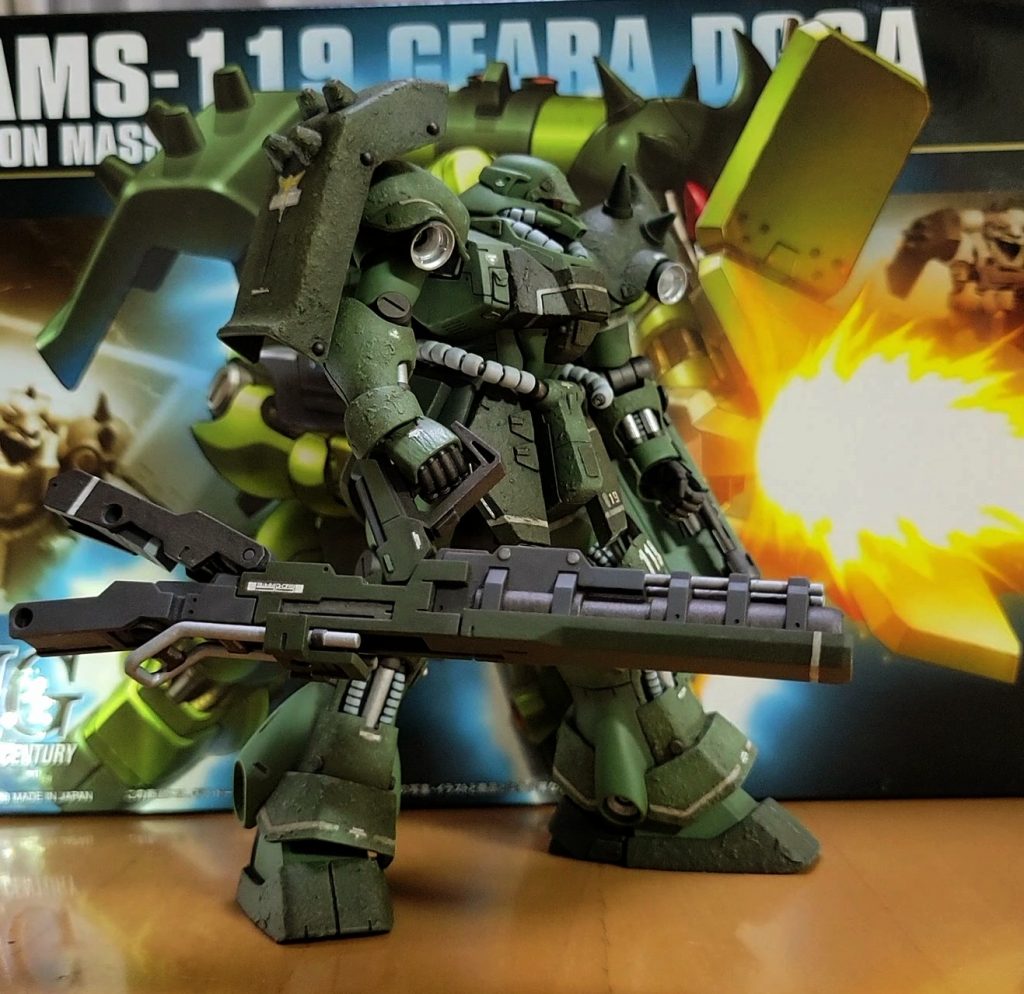 「ギラドーガ出ます!」「ギラドーガ発進!」 ビームバズーカっぽいのを持たせてみました。