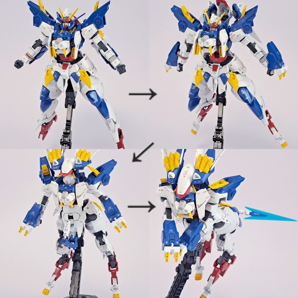 完全変形出来ます！テールソードはビーム出力なので後付けですが。。