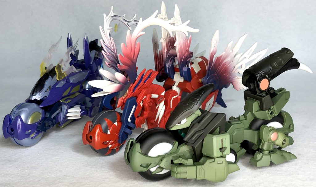 前回制作した「コライドン」「ミライドン」と一緒に同系列のバイクを使用しただけに良い感じに繋がりが感じれます