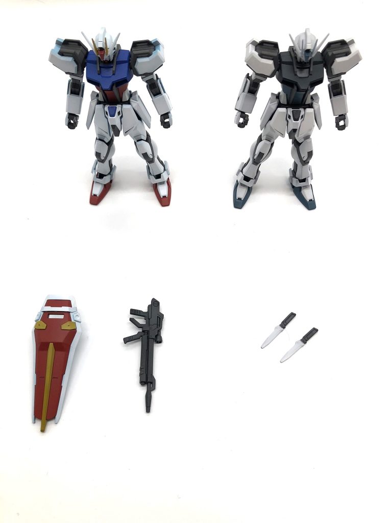 カラーレシピ ※ほぼ全てクレオスのアクリジョンで塗装しました。白→ホワイト(100%)赤→蛍光レッド:レッド(8:2)青→:ブルー:スカイブルー:レッド(8:1:1)ディアクティブモード白→ホワイト100%(ブラック少量)黒→ブラック:ブルー(8:2)灰青→ホワイト:ブルー:ブラック(7:3:少量)フレーム→ブラック:ホワイト(7:3)アーマーシュナイダー刀身→ホワイト:シルバー(7:3)