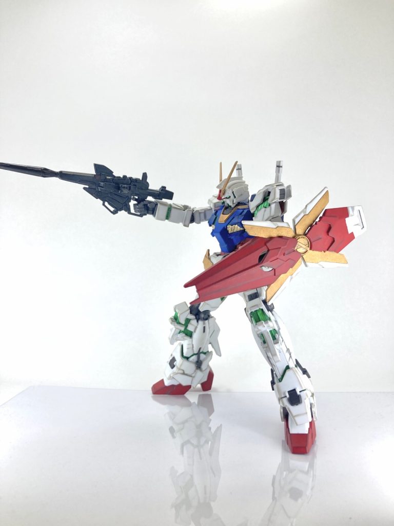 ビームマグナムを構えるとすごい引きの絵になりました😅