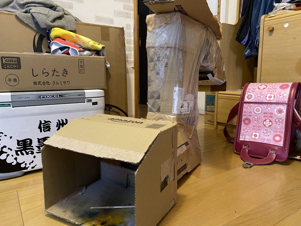 お手製の塗装ブース！