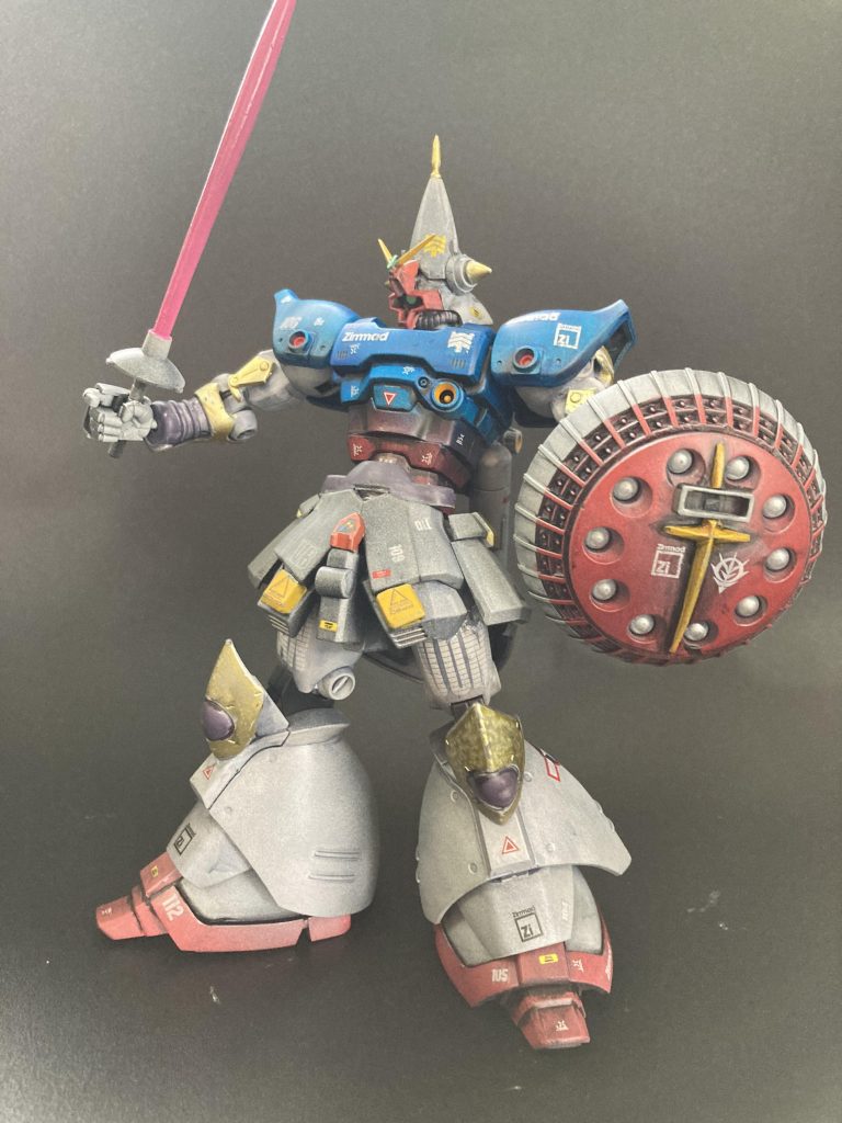 そうだ、今ある機体の良いトコを単純にMIXすればいいんだ!燃えあが〜れ〜♪ギャンドムぅ〜♪