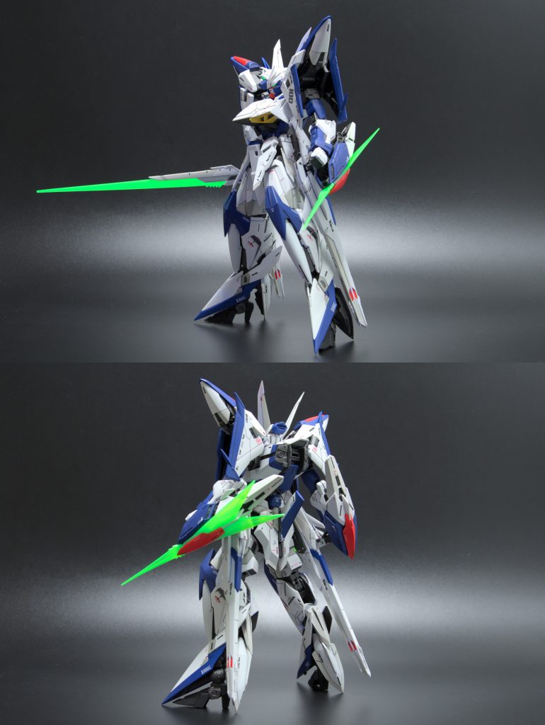 エクリプスガンダム単体。背負い物がないと、かなりスッキリしますね。