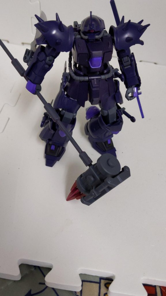 本当ならこれから作る改造アストレイに持たせたかったけど本体の入手が間に合わなかったので私専用機体のイフリートナハト紫暮を武器撮影モデルにしました。