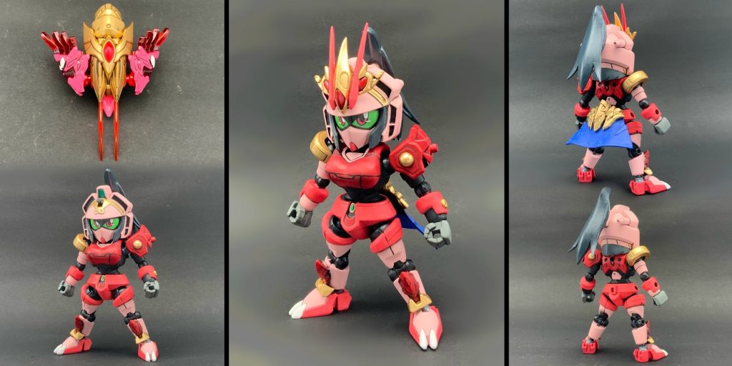 ●ルージュ 素立ち角飾りと腰布を外して軽装タイプ風左上は武器『鳳の爪』