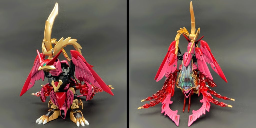 ●鳳 素立ち『孫権アストレイ』が芯です。ヒザを逆関節で組み上げています。