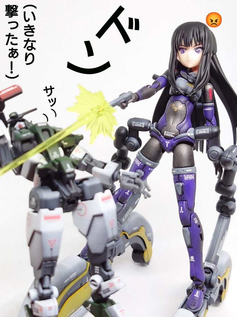 ワァーオ!!いきなり撃つかねこの人は!!って、この距離でのけぞってかわすかねバイト君はってまだハンディタイプビデオ見てるし~!!…バァーン(銃声の音)ってまた撃つかっ!!