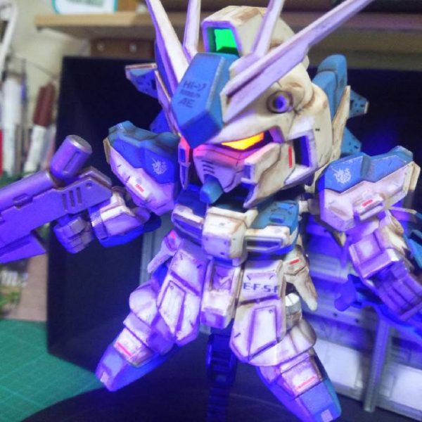 SD、HI-νガンダム、夜間戦闘