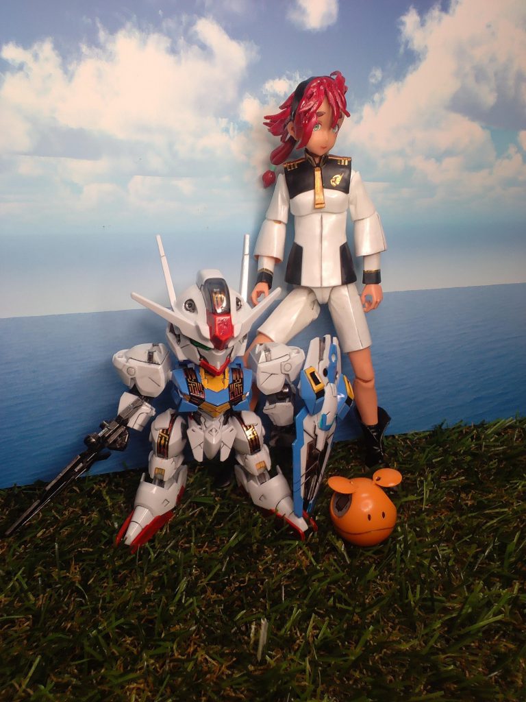 こちらは改修前のスレッタちゃん!顔が埋没してコロッケ師匠のようです(汗)比較画像として楽しんで貰えたら嬉しいです。