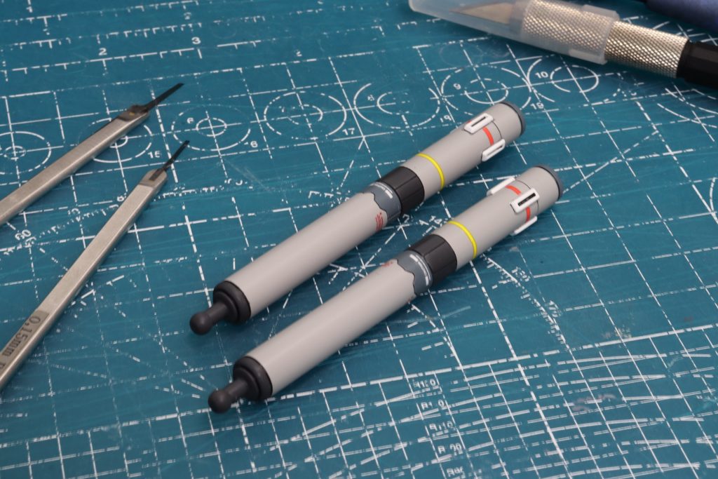 プロペラントタンクは危険物っぽく赤とイエローのリングを追加