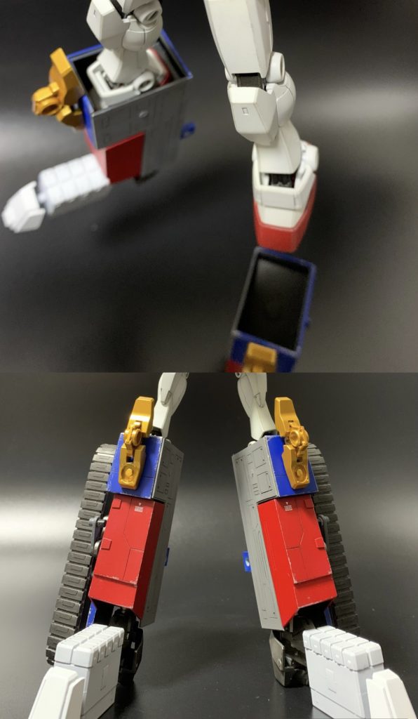 脚部ドッキング。接続はネオジウム磁石。