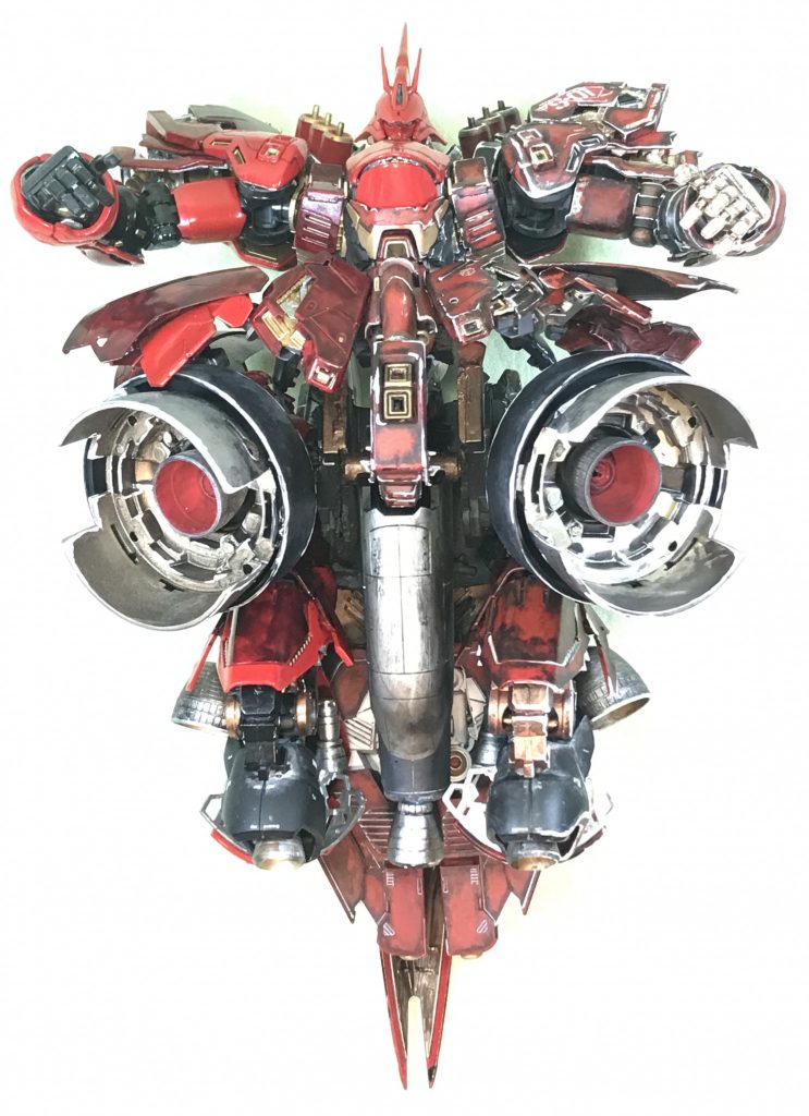 正面巨大スラスターの中央にあるものは、E x-Sのプロペラントタンクを使用しています。タンク兼スラスターです。