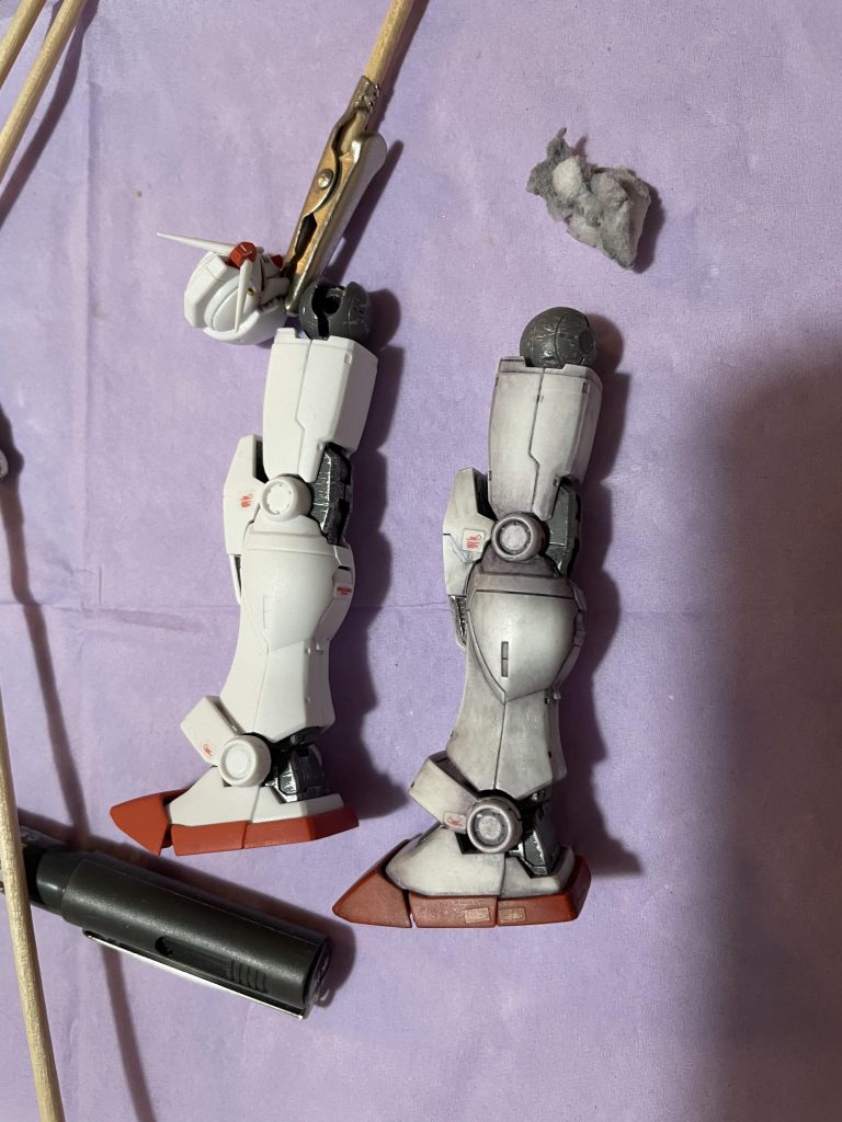 塗る前と後汚れた感じが好きなんですが、やり過ぎてしまいます…