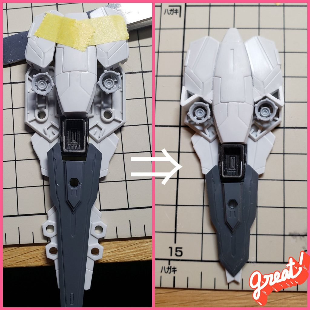 シールドは少しずつパーツを加工しバランスを整えていきました