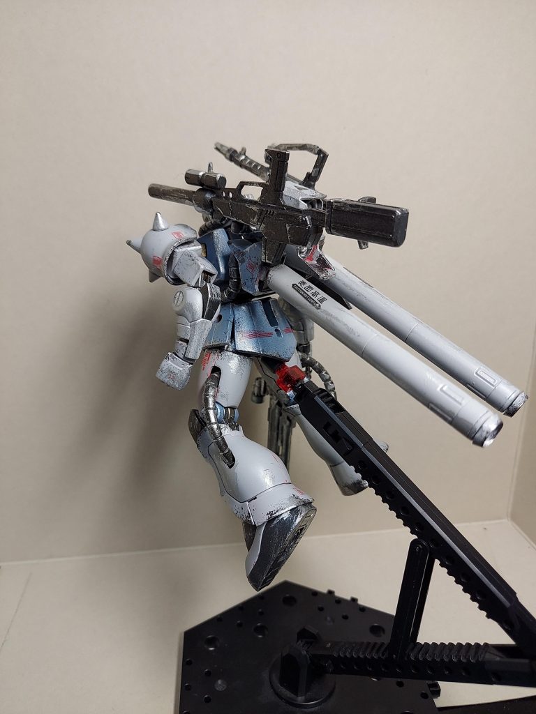 後ろはこんな感じで、個人的にはプロペラントタンクが気に入っております！あと漢字のデカールが気に入っています 