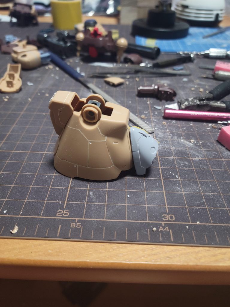 バーニアを追加しようとしたところ、ただ単にくっつけてるだけになったので