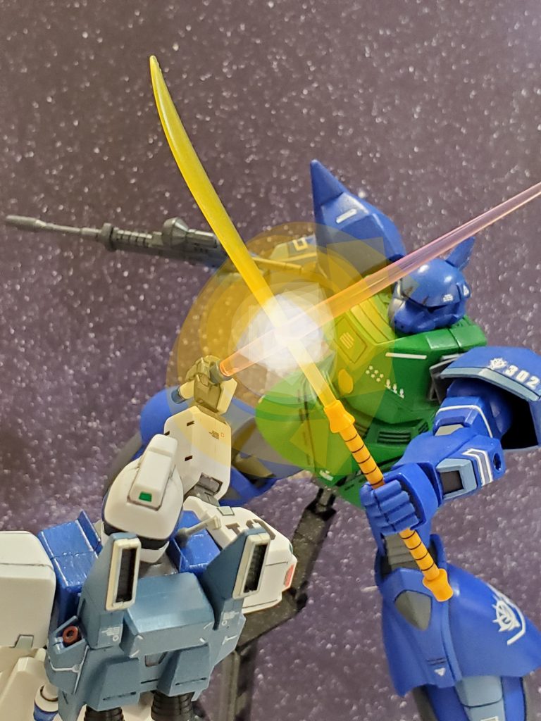 ガトー大尉は手練れのジムタイプと交戦⚔️❗連邦エースを一時後退させるガトー大尉✨