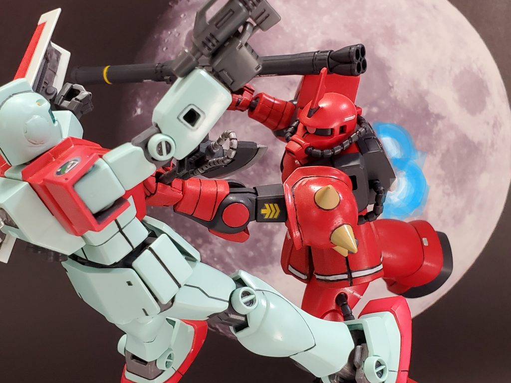 卓越した操縦技術で間合いを詰め、一撃💥