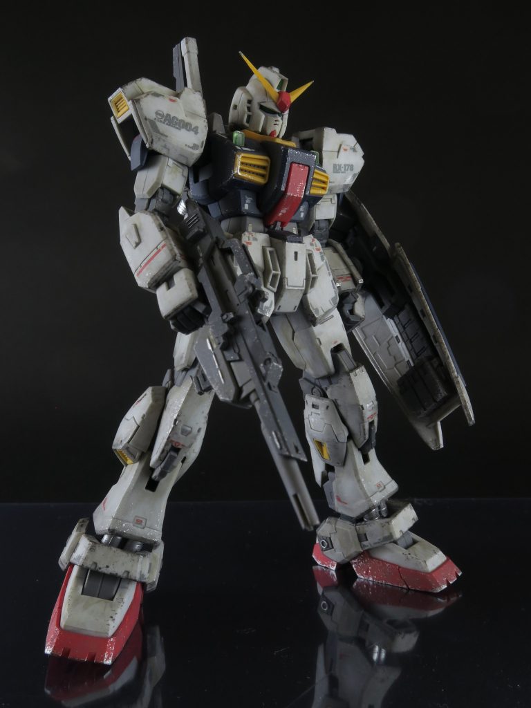 部分塗装は足元のパイプをシルバーで塗ったのと、バーニアぐらい。