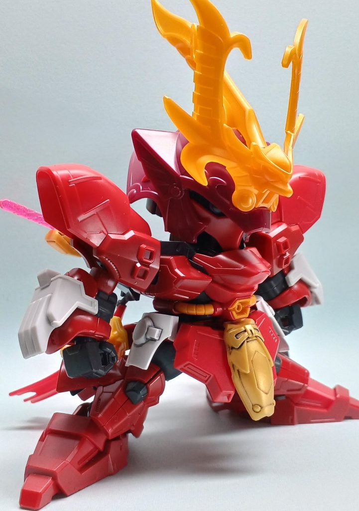 塗装するちょっと前。ここから武者っぽくするに悩みました。