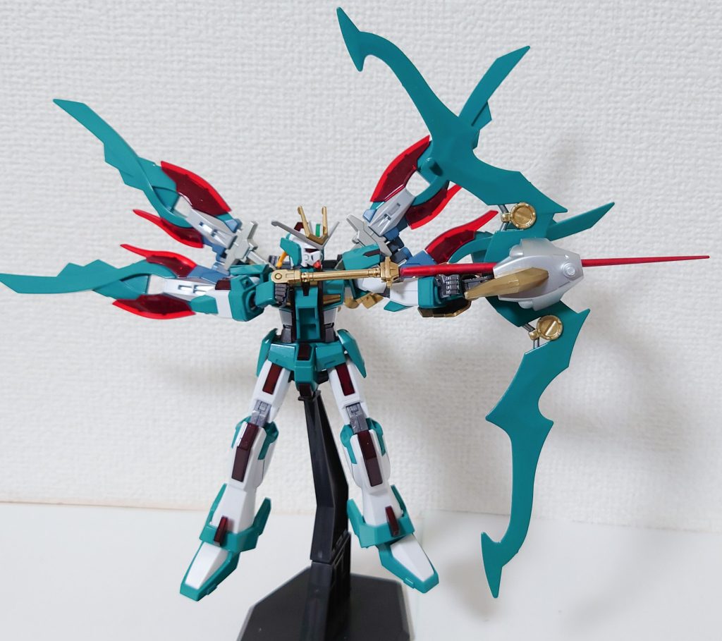 孔雀の用に羽を広げた状態