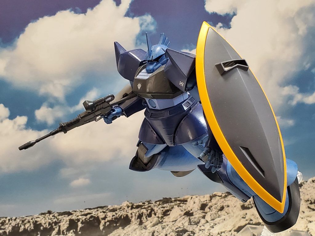 戦闘中に『青の部隊』を発見❗隊長機と思われるゲルググタイプと交戦⚔️