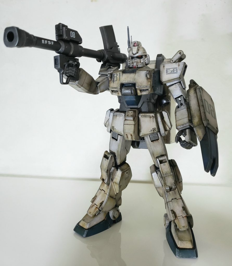 基本塗装完了時の写真撮り忘れたのので、いきなり汚し完成品です。