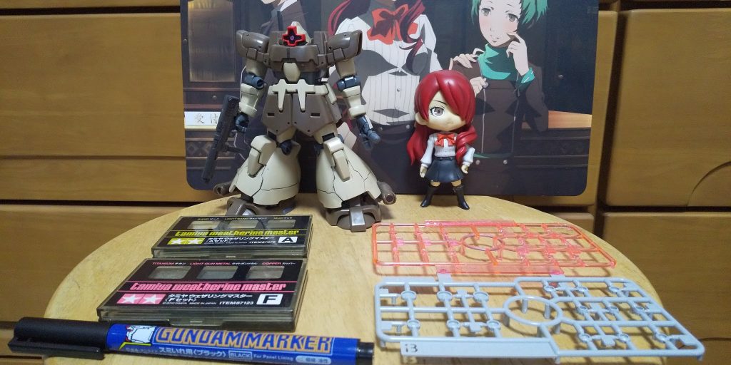 :ウェザリングや再度すみ入れ等の加工前だ。