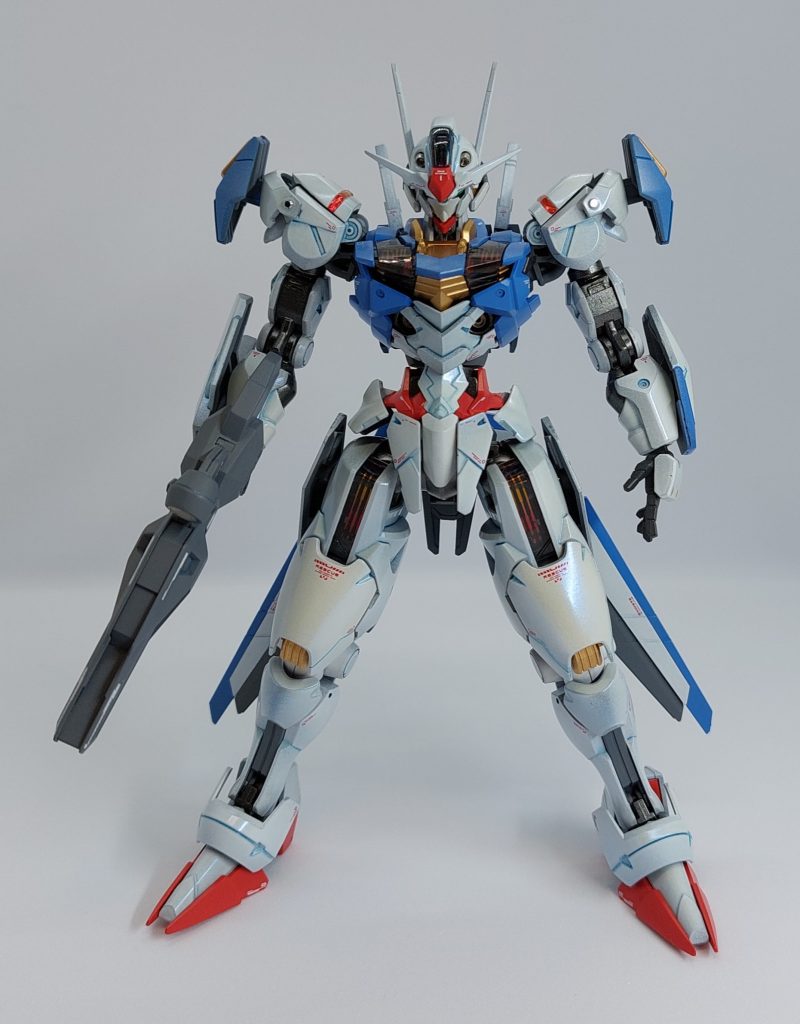 ホワイト部分はＭｒ.クリスタルカラーでオーバーコートし、アニメ本編のキラキラしたイメージを再現しました。