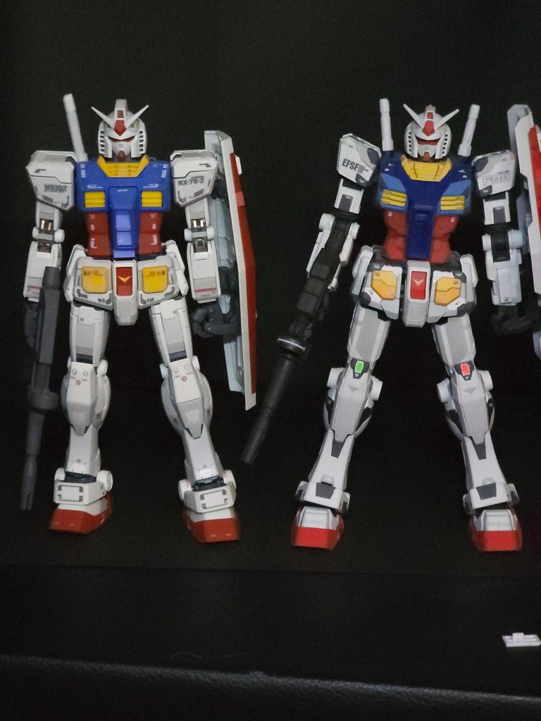 未投稿のMGver3並べてみました。当然ですが、色々違います。