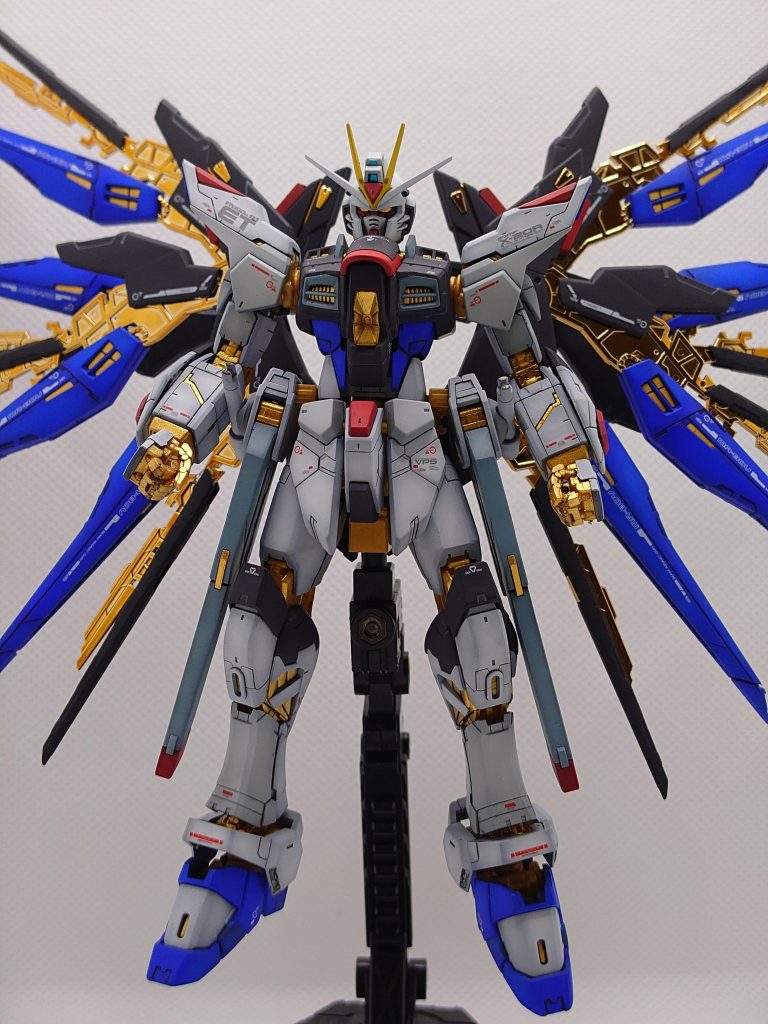 初めてのRGでした。あまりのパーツの細かさと多さに心が折れそうでしたが何とか完成。