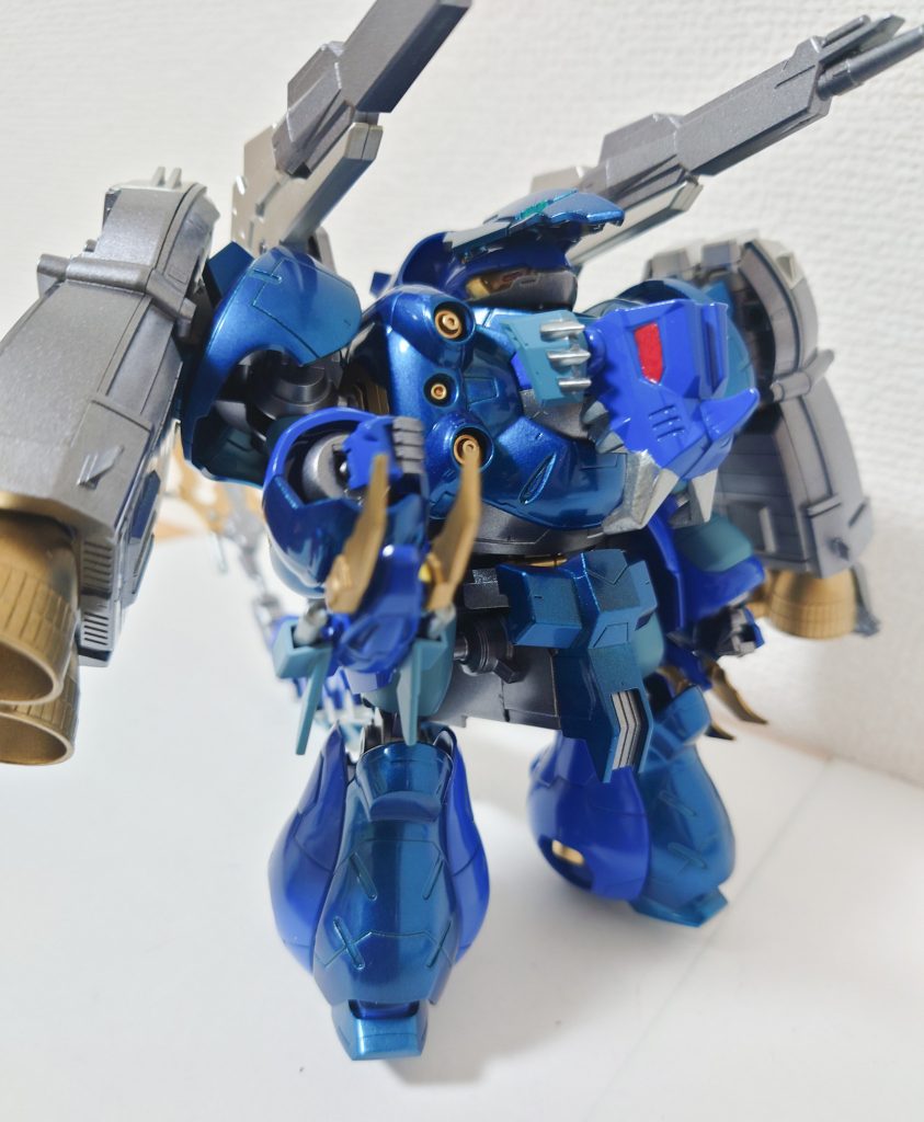 両腕にファングを装着してます。