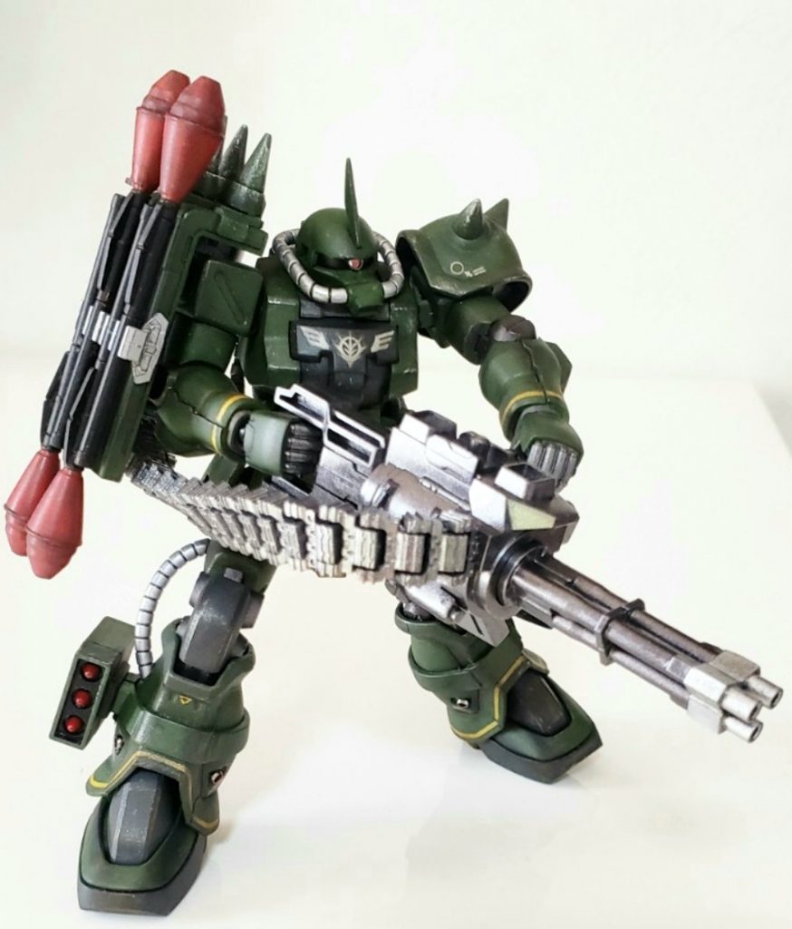 まだまだ火力が足りないよねってことで、ハンドガトリングガン(コトブキヤ)も装備しました。