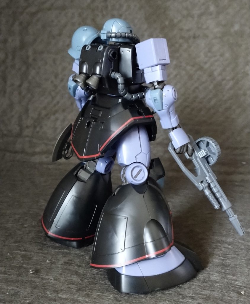 リアビュー ランドセルの上部(スラスター？)だけ塗装