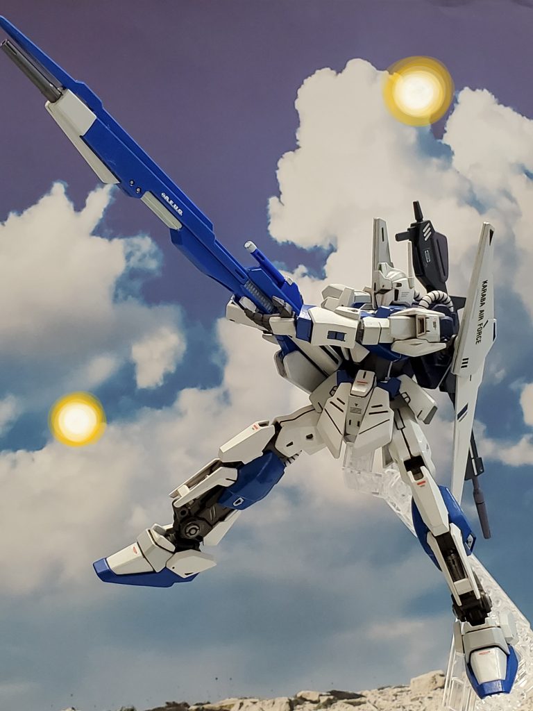 シャアの演説が開始❗それを阻止しようと迫るティターンズのMS部隊を郊外で迎え撃つデルタスカイ😎✨ハイパーメガランチャーで次々に撃破～😊✨