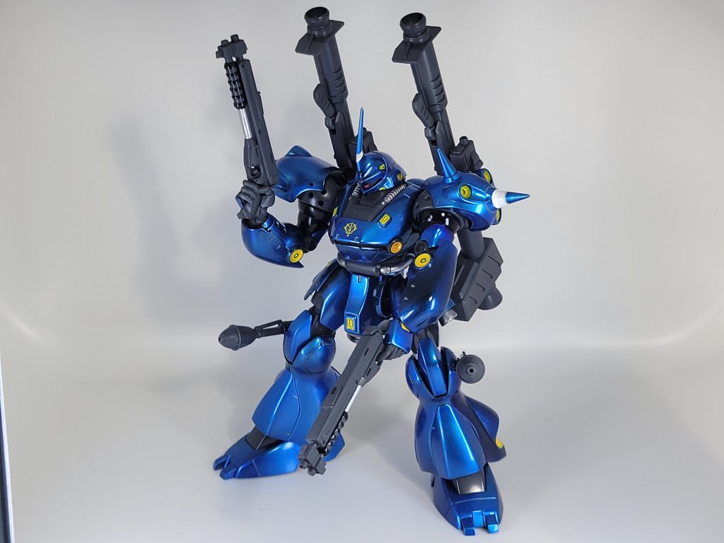 ブルー部分は、サーフェイサー→EXブラック→EXシルバー→クリアブルーひたすら重ね塗りという具合で塗装！