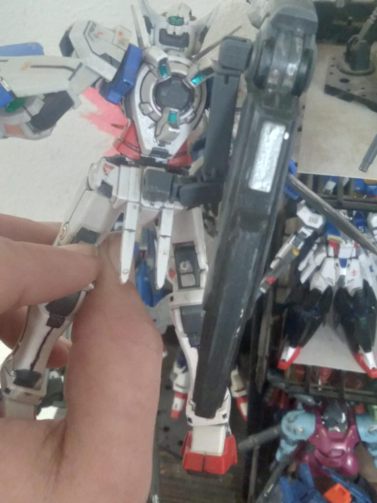 This shows how the mega launcher is connected to the back skirt. 