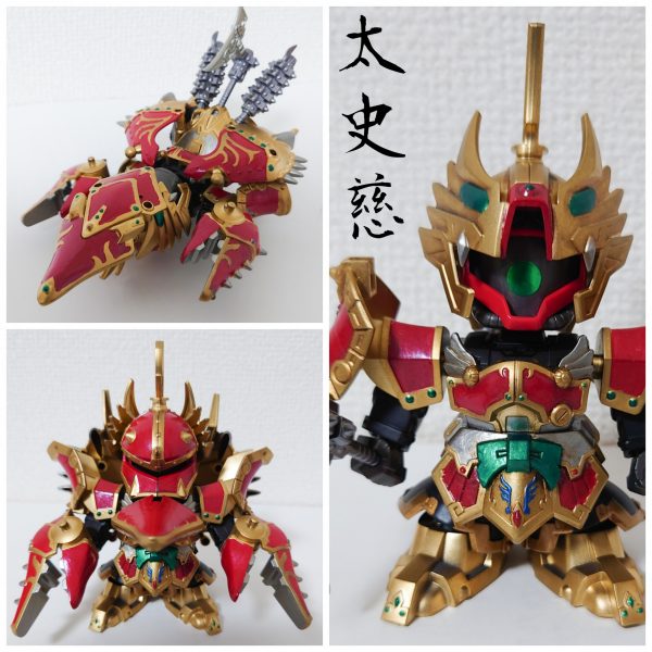 旧SD三国伝キット9体組み立て済み 旧SD三国伝キット9体