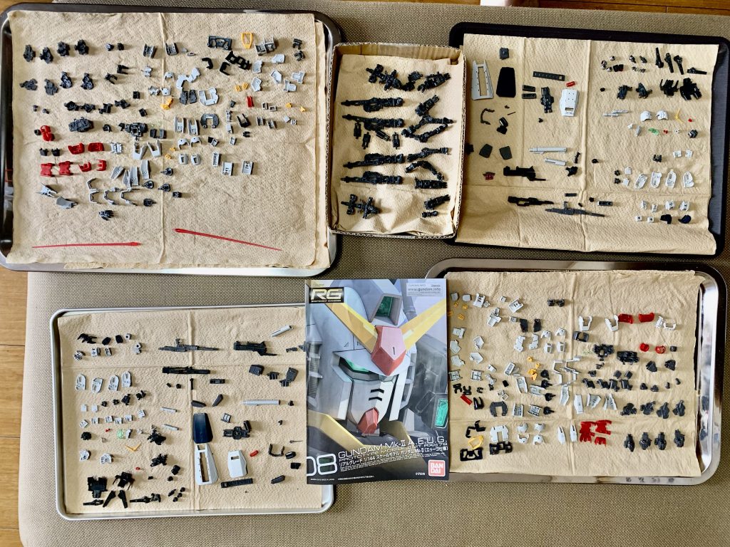 分解洗浄後、乾燥