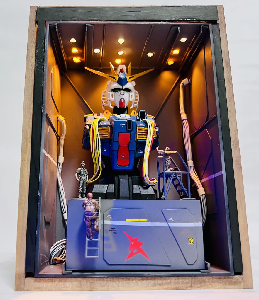 機動戦士ガンダム　MSメカニカルバスト01　νガンダム 塗装済み完成品 オリジナルベース付き–5枚目/制作者：H4co Y