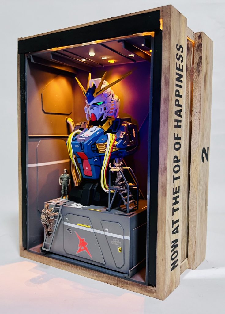 機動戦士ガンダム　MSメカニカルバスト01　νガンダム 塗装済み完成品 オリジナルベース付き–3枚目/制作者：H4co Y