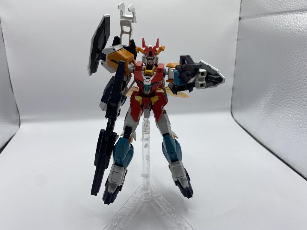 ショルダーについてる爪やシールド、レッグ部分のバーニアはN BOONと一緒に改造しました!大地のイメージを二人で出し合い、地面はサタニクス、森はヴィダールで構成しました!マーズの赤はただのアクセントになりますwこのミキシングは個人的にかなり気に入ってます。アドバイスや意見があればコメントお願いします(^^)