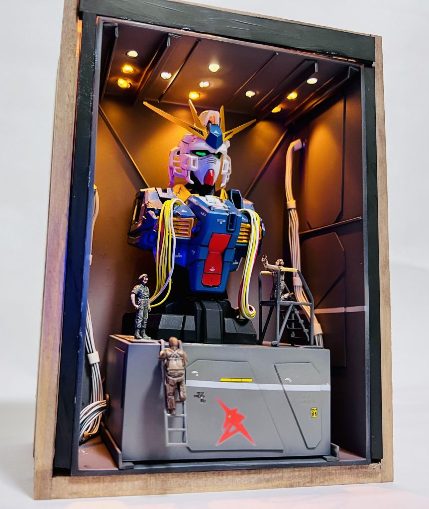 機動戦士ガンダム　MSメカニカルバスト01　νガンダム 塗装済み完成品 オリジナルベース付き–4枚目/制作者：H4co Y