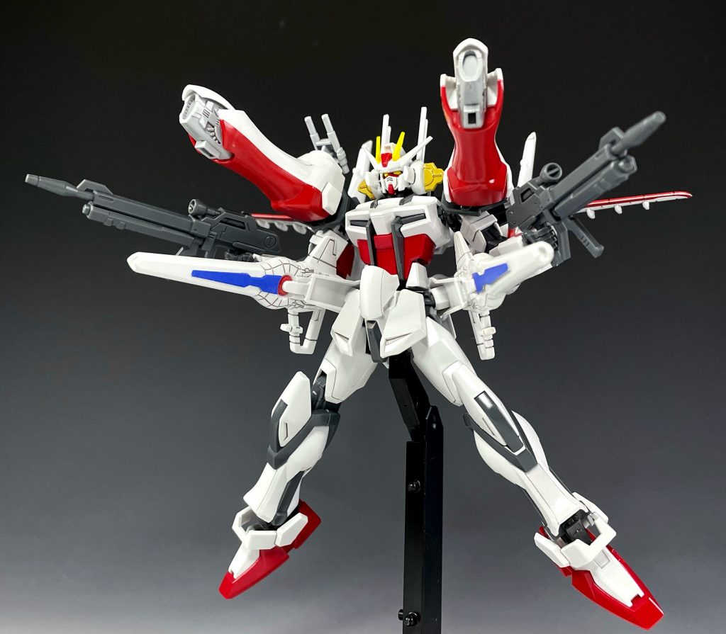 アークエンジェル・フルバーストローエングリン、ゴットフリート、バリアント、ビームライフル一斉射の構え。いやチートじゃんwww みたいな感じをうまく出せたかなと思います(笑