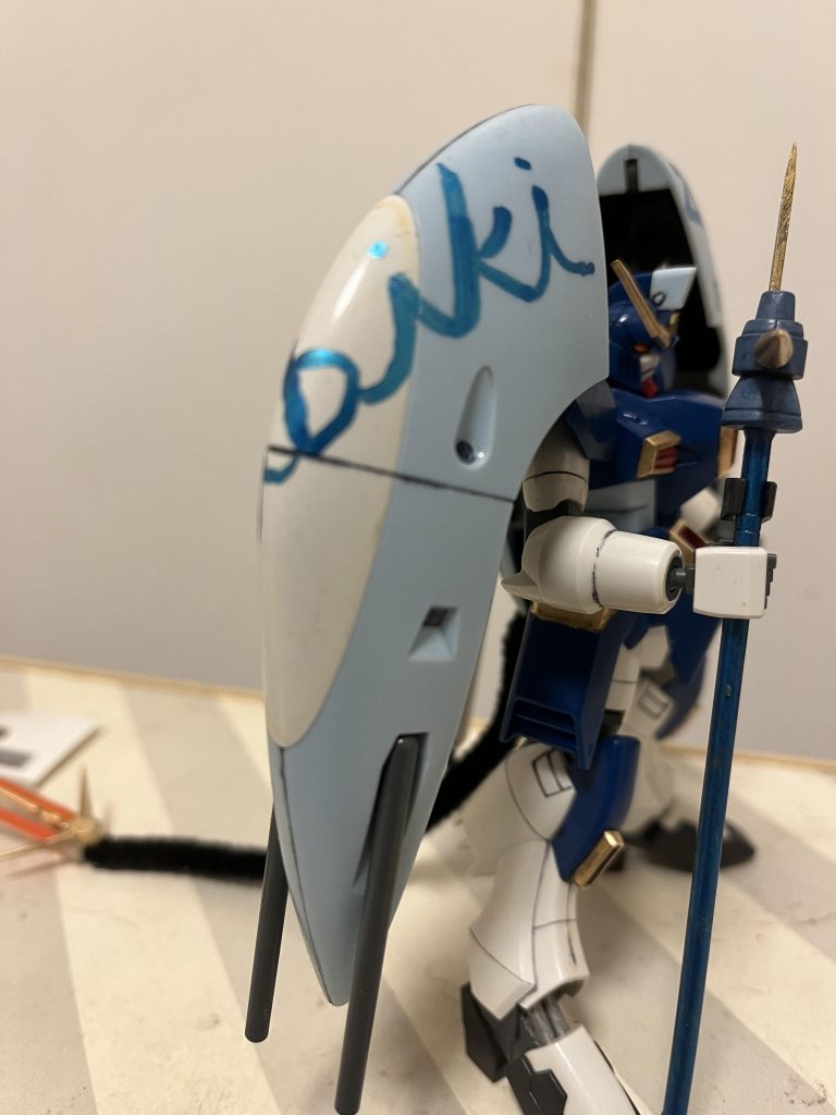 右肩はHibikiと手書きでマーキング。
