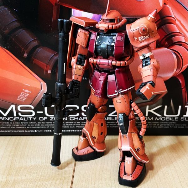 ポロリが酷い…RGシャア専用ザク