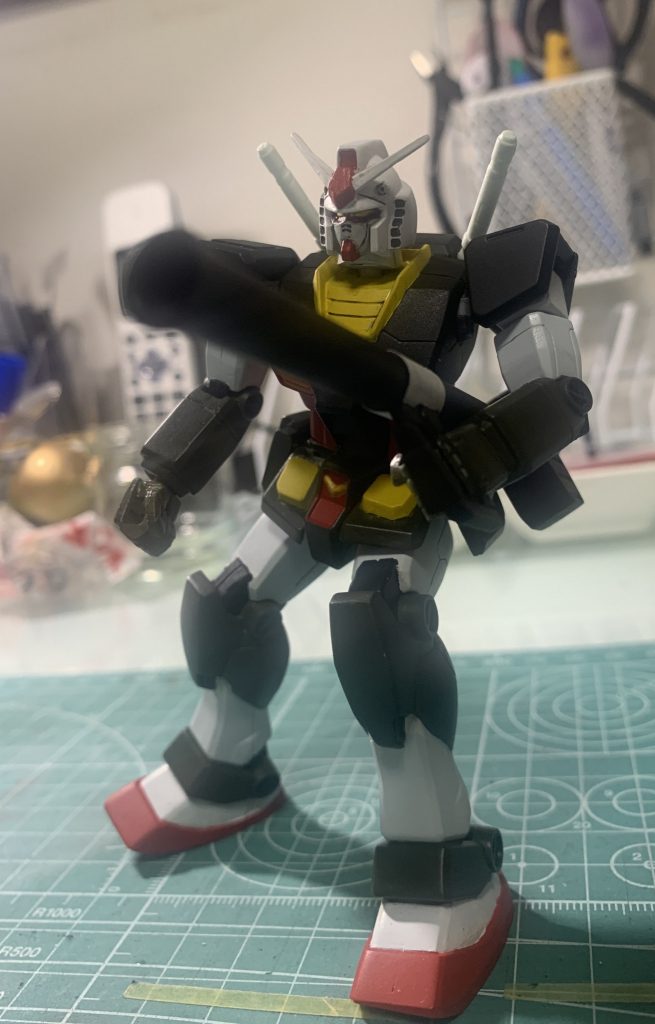 肩、腕にも手を入れたのでこのポーズが取れました。