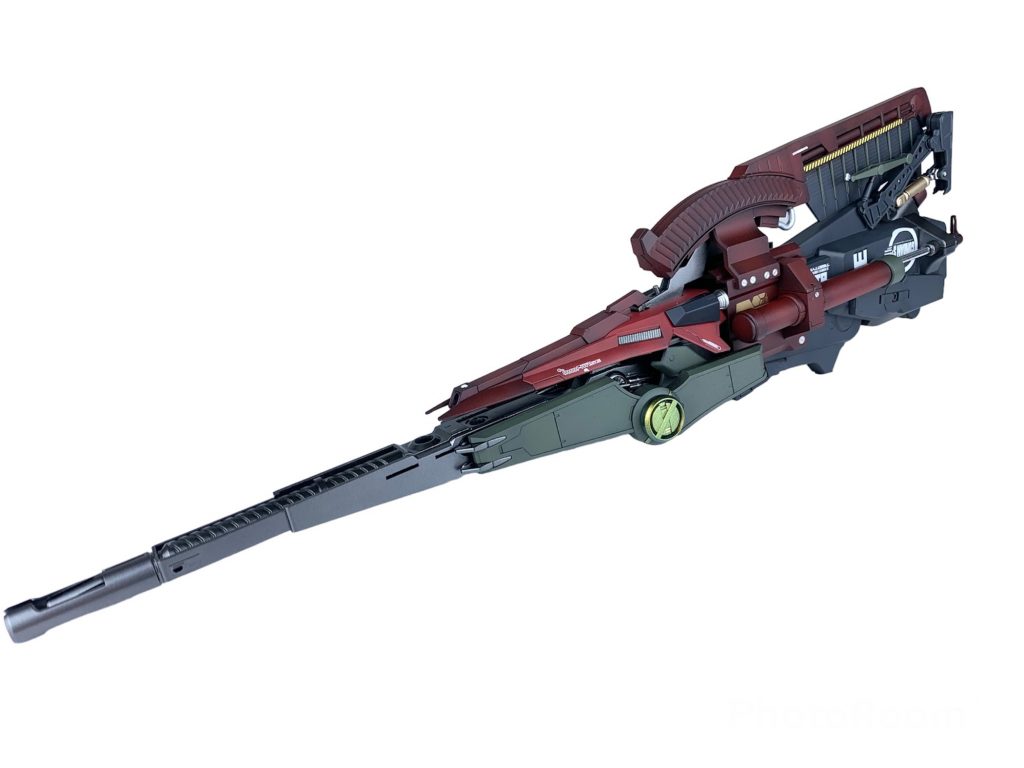武器単品その1武器単体での写真です!EX-Sのビームスマートガンとディープストライカーのアーガマ砲がメインで、そこに各種ジャンクパーツを盛り付けています✌️
